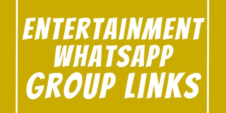 Entertainment WhatsApp Group Links