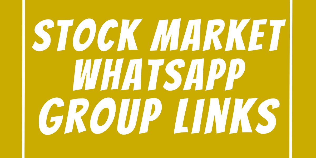 Stock Market WhatsApp Group Links