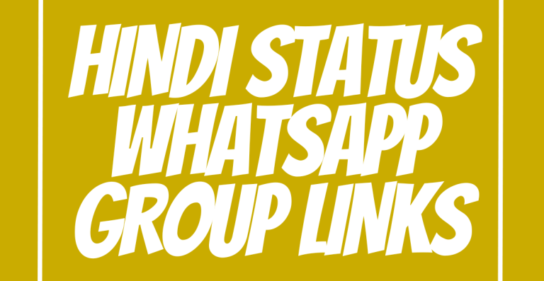 Hindi Status WhatsApp Group Links