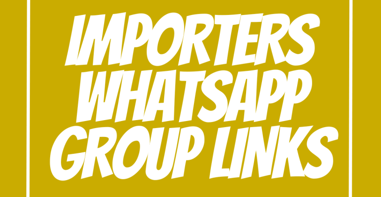 Importers WhatsApp Group Links