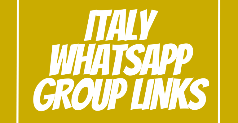 Italy WhatsApp Group Links