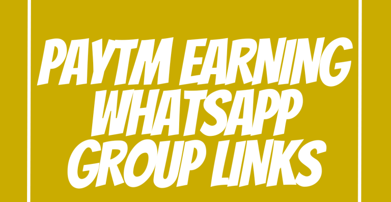 Paytm Earning WhatsApp Group Links