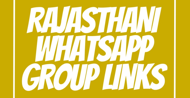 Rajasthani WhatsApp Group Links