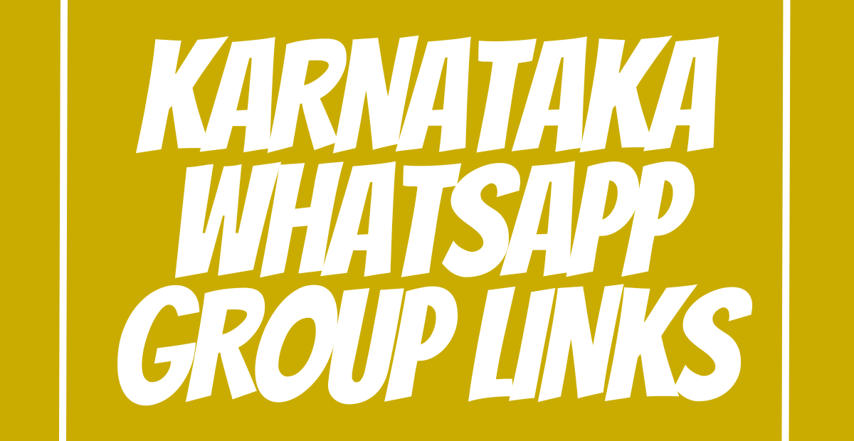 Karnataka WhatsApp Group Links